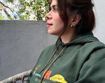 El Zape Durango | Mexico | Hoodie Sweatshirt | Green Minimal Design | Unisex