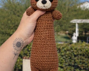 Patrón de crochet para mini hurón flexible (PDF)