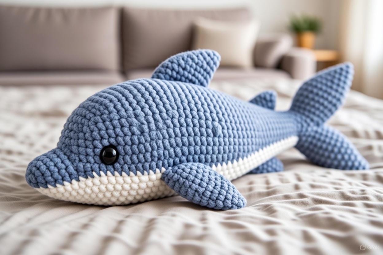 40 Dolphin Crochet Patterns for Ocean-Inspired Amigurumi, Gifts, and Nursery Decor 2 Crochet Dolphin Pattern Sea Animal Plush