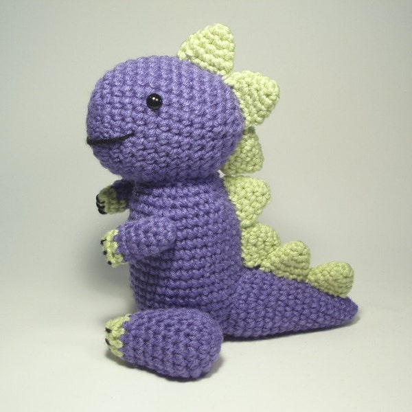 Reserved for Melanie - Crocheted Dinosaur Stuffed Animal Toy