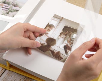 Velvet Self Adhesive Photo Album, Personalized Wedding Family Album