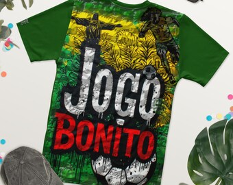 Brazil World Cup Tee| | Brazilian Soccer Streetwear | Football Fan Gift | Graffiti Tee | Brazil National Team Style | Unique Graphic Shirt