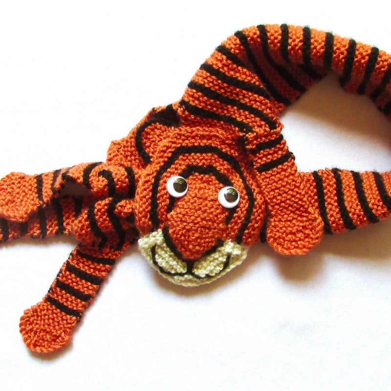 Blue & Orange Tiger Scarf main image 1