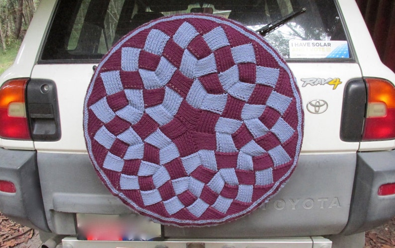 Wheel Cap Pattern Wool Spare Wheel Cover – KNITTING PATTERN - Pdf File by Automatic Download ...
