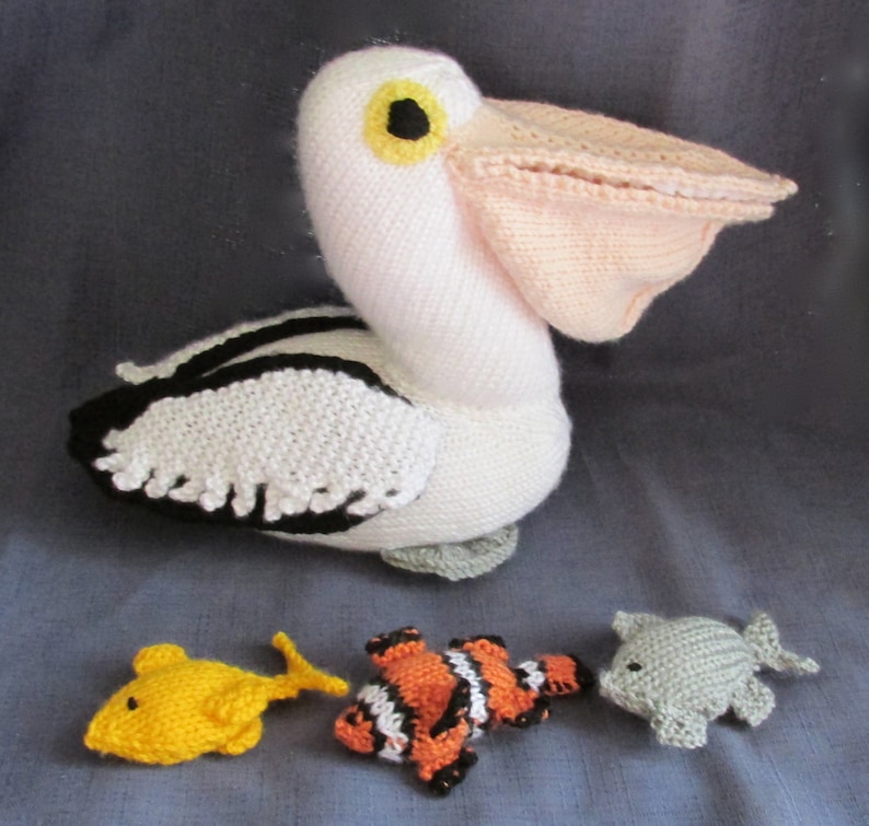 Toy Pelican KNITTING PATTERN pdf file by automatic download image 2