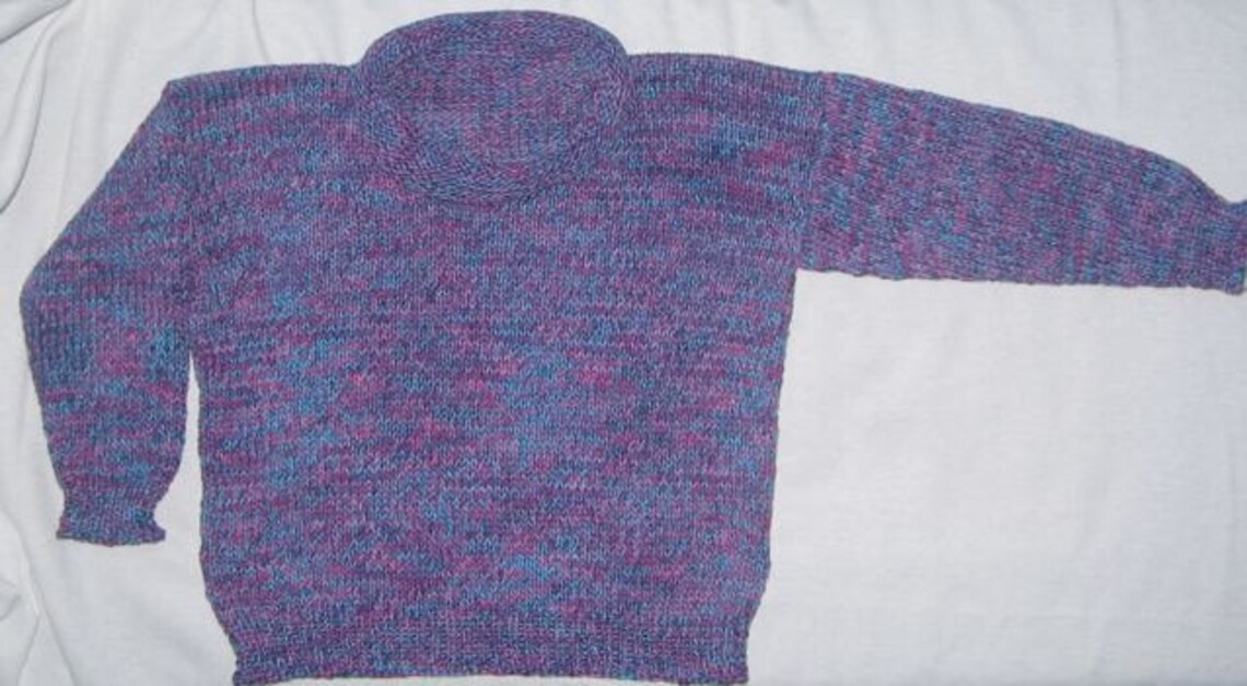 Childrens Roll-neck Sweater KNITTING PATTERN pdf file by | Etsy