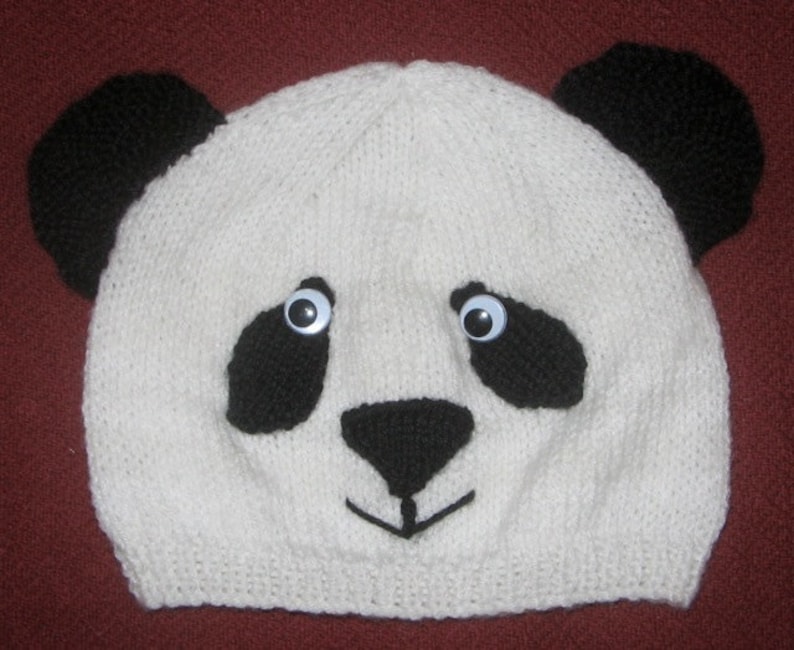 Koala and Panda Beanies KNITTING PATTERN pdf file by automatic download. afbeelding 5