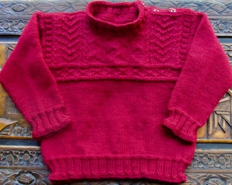 Wee Gansey - KNITTING PATTERN – pdf file by automatic download