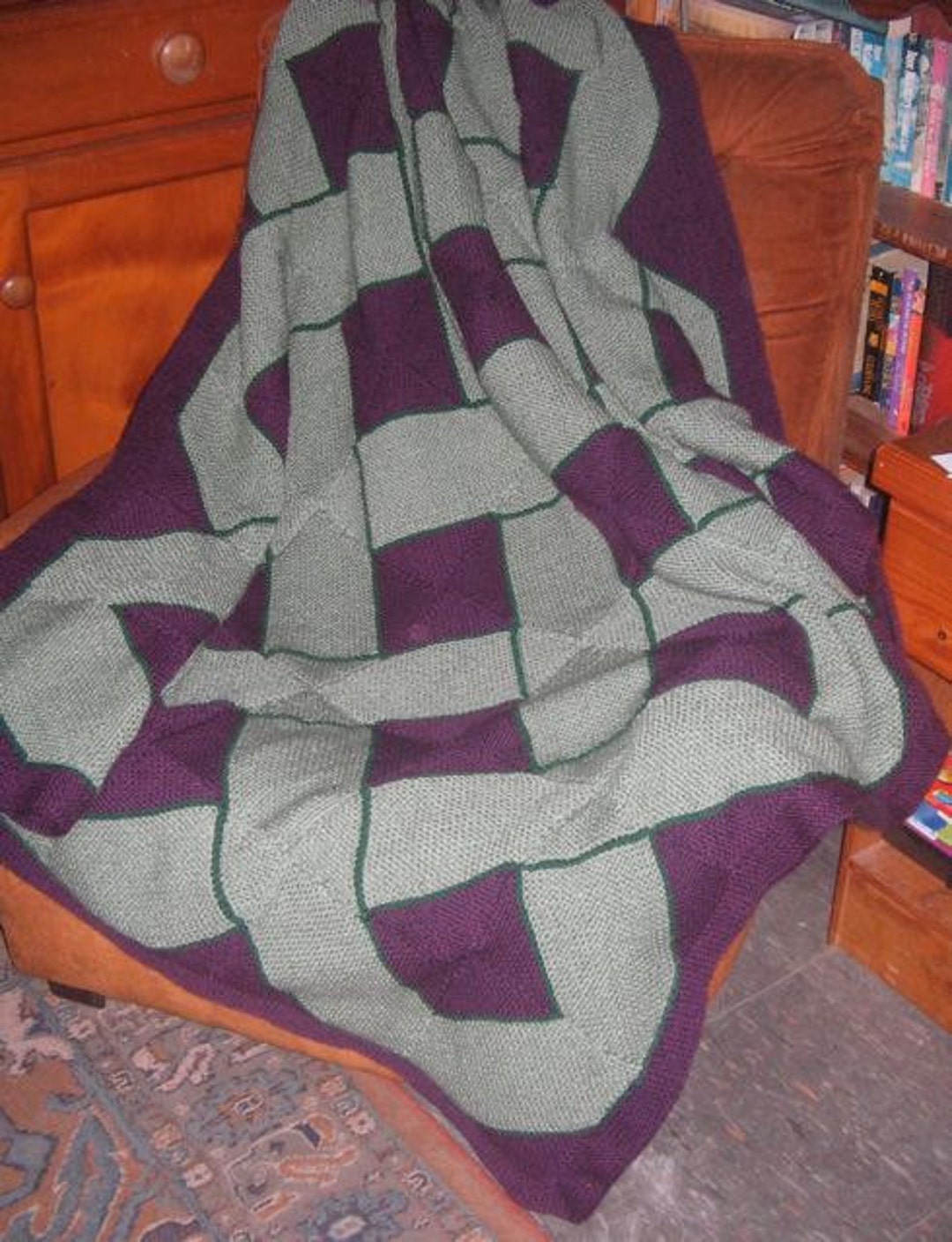 Celtic Knot Blanket/throw/cushion - KNITTING PATTERN - Pdf File by ...