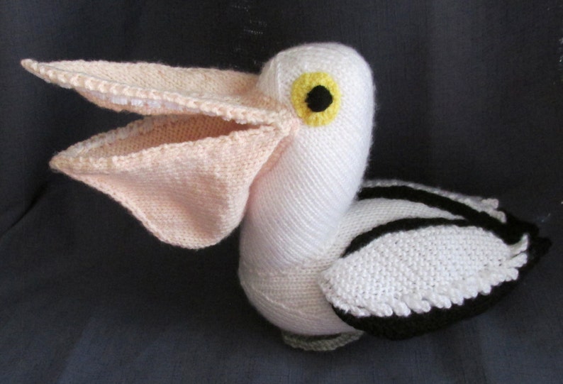 Toy Pelican KNITTING PATTERN pdf file by automatic download image 4