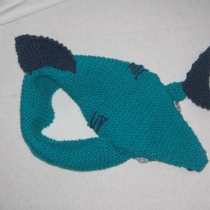 Shark Scarf - KNITTING PATTERN – pdf file by automatic download