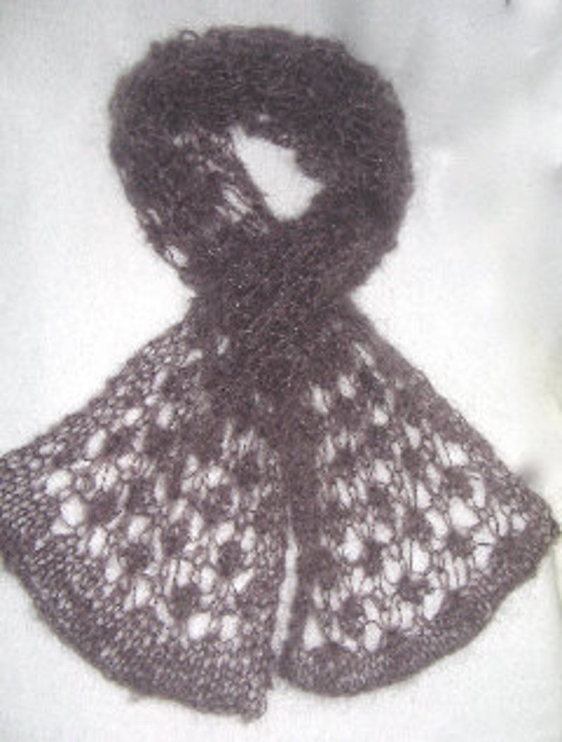 Lace Matrix Scarf KNITTING PATTERN pdf file by automatic download image 5