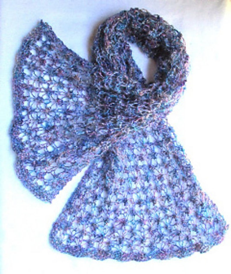 Lace Matrix Scarf KNITTING PATTERN pdf file by automatic download image 2