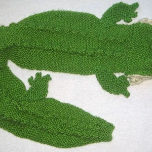 Crocodile Scarf KNITTING PATTERN pdf file by automatic download image 4