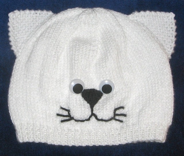 Cat and Dog Beanies KNITTING PATTERN Pdf File by Automatic Etsy