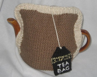 Tea Bag Tea Cosy - KNITTING PATTERN - pdf file by automatic download