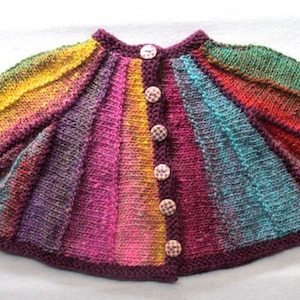 Kawaii Cardi (for babies and toddlers) - KNITTING PATTERN -  pdf file by automatic download