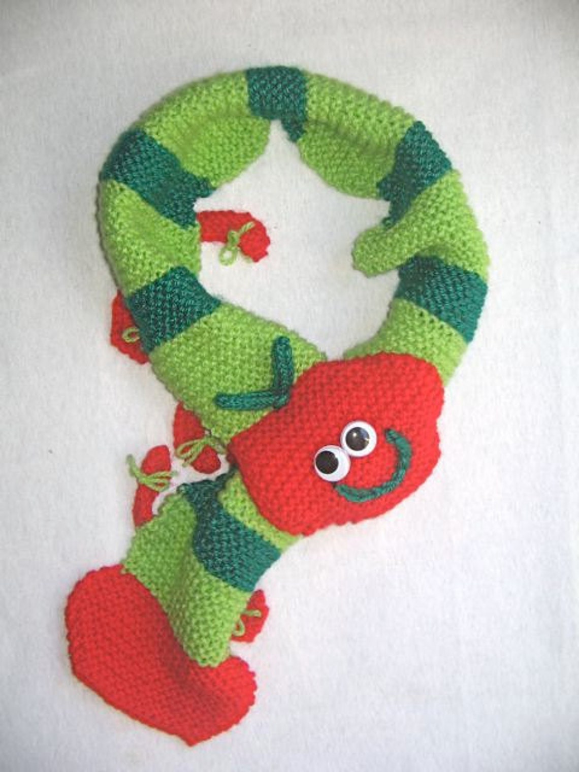 Caterpillar Scarf KNITTING PATTERN Pdf File by Automatic Etsy