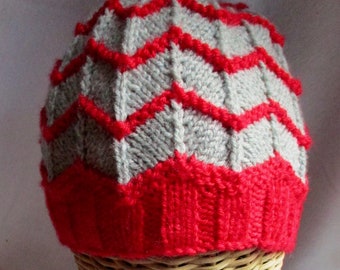 Ziggerzagger Beanie – KNITTING PATTERN – pdf file by automatic download.