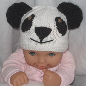 Koala and Panda Beanies KNITTING PATTERN pdf file by automatic download. afbeelding 1