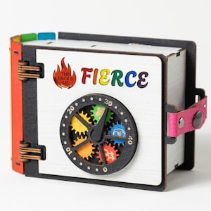 Gay Pride MTG Commander Deck Box with 40pt Life Counter | Wooden 120 Card Storage | Queer TCG Gift