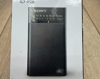 Sony ICFP26 Portable AM/FM Radio, Black Brand New In The Box