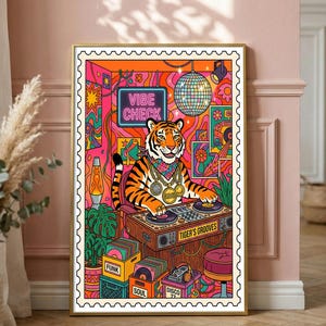 1970s Tiger Poster - Etsy