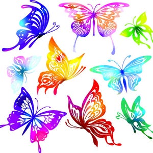 Beautiful Digital Butterfly, to use for any logo or decor