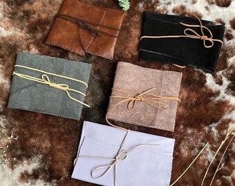 Leather Tarot Deck Holders | Handmade | Suede Tarot Case | Divination Card Case | Leather Pouches