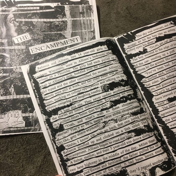 Handgemachte Zine Original Slenderman Geschichte Etsy