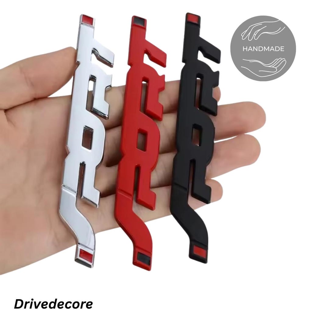 Chrome Black Racing Emblem Sticker Auto Exterior Styling Accessory - Etsy