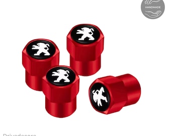 Bouchons de valve d'air de pneu de roue de voiture en aluminium | Housses de protection en métal anti-poussière, 4 pièces