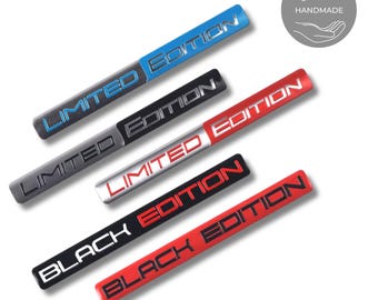 2 Pcs 3D Metal Aluminum Car Side Fender Emblem Sticker