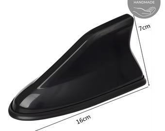 Cache antenne universel en fibre de carbone aspect aileron de requin -