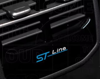 4pcs ST Line Logo Emblem for Ford Fiesta Focus RS Mondeo Kuga Bronco