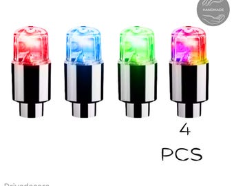 LED Wheel Valve Cap Lights Colorful 4PCS