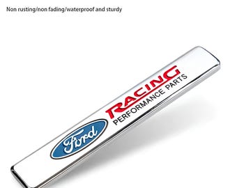 Ford Racing Performance Parts 3D Metal Emblem Sticker – Sport VIP Badge Accessory