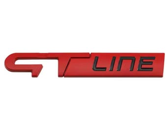 Renault GT RS Line Metal Badge Emblem Sticker – Sporty Alloy Decal Accessory