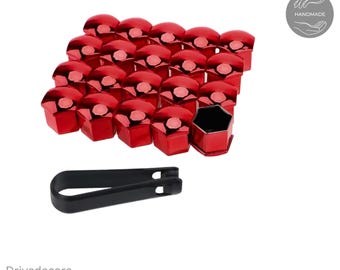 Cache-boulons de roue de voiture | Protège-écrous résistants à la rouille 21 mm 20 PIÈCES