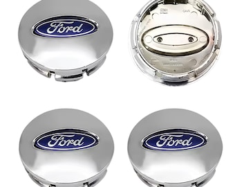 4 enjoliveurs de centre de roue Ford 65 mm Logo
