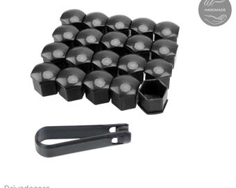 Capuchons pour boulons de roue de voiture 20 PCS | Cache-écrous résistants à la rouille