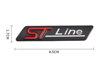 Autocollant de garde-boue emblème de coffre arrière pour accessoires de voiture Focus Fiesta Mondeo STLine
