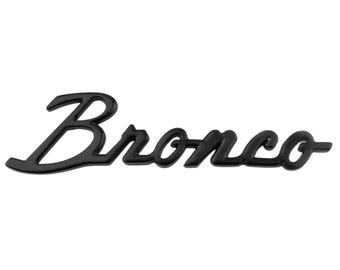 Ford Bronco Metal Fender Side Letter Badge Emblem Sticker