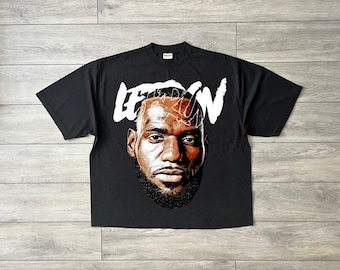 Basketball Player LeBron James Bigface PNG Design (Digital Download)
