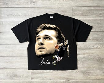 Luka Doncic Bigface PNG Design, T Shirt Design, Good For DTG or DTF Transfer, Halftone (Digital Download)