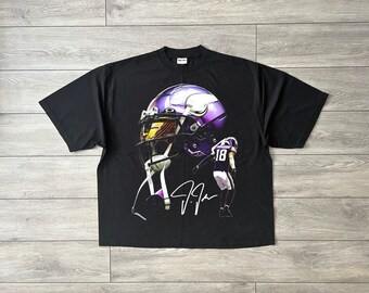 Football Player #18 Digital PNG, Purple Sports Helmet Shirt Graphic, American Football DTF Transfer File, DTG Design Png Digital Download