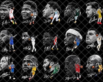 Paquete de diseño PNG de Bigface de jugador de baloncesto, paquete de diseño de camiseta, archivo PNG, ideal para sublimación DTF DTG, semitonos, listo para imprimir.