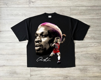 Dennis Rodman Bigface PNG Design, T Shirt Design, Good For DTG or DTF Transfer Halftone (Digital Download)