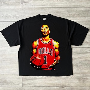 Derrick rose nba graphic tee - Etsy 日本