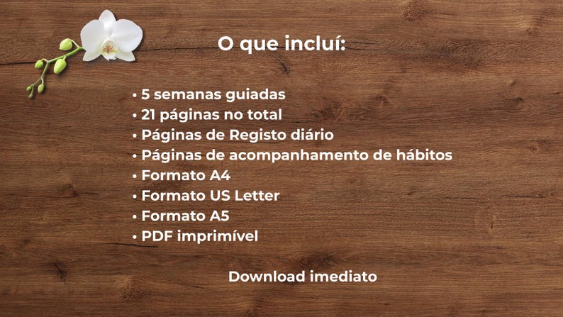 Caderno da Gratidão PDF | 5-semanas guiadas | Guia de Autocuidado (Ficheiro Imprimível) image 5